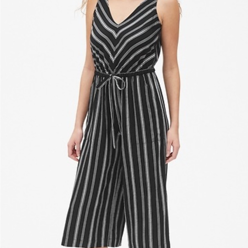 Gap Sleeveless Wide-Leg Jumpsuit